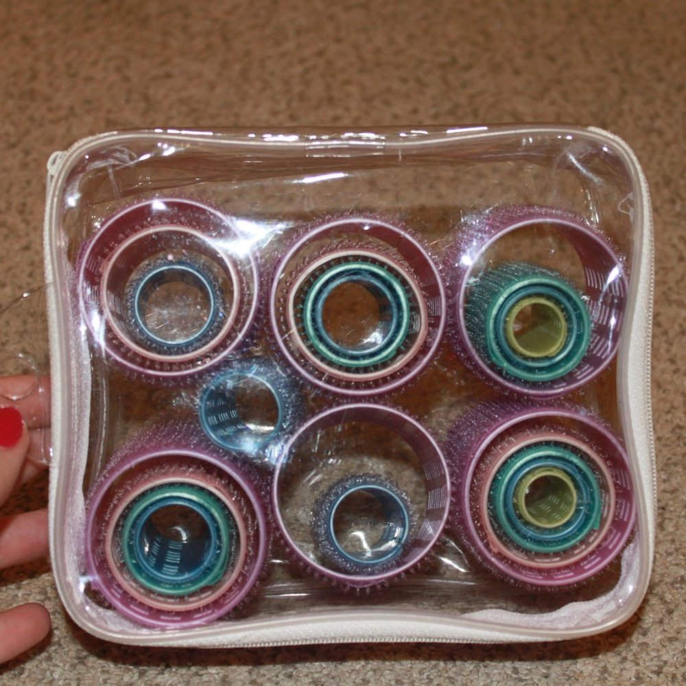 multiple sized hair curler set